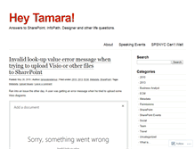 Tablet Screenshot of heytamara.com